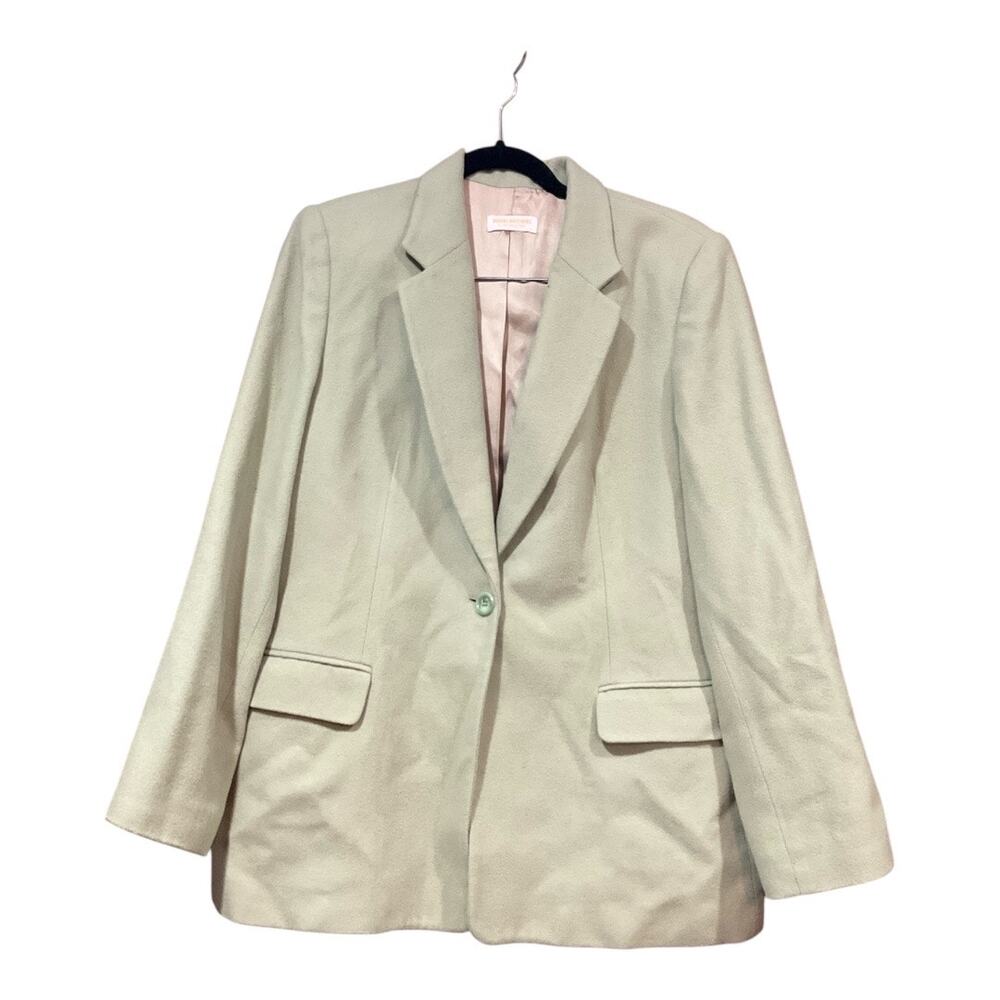 Brooks Brothers Suit Jacket Women 14 Light Green
